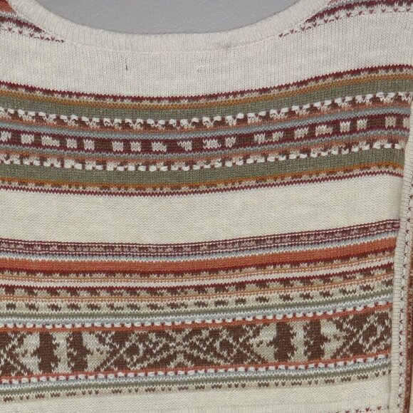 Chaps women's sweater size L, cotton/linen, pull over long sleeves, round neck - Picture 12 of 15